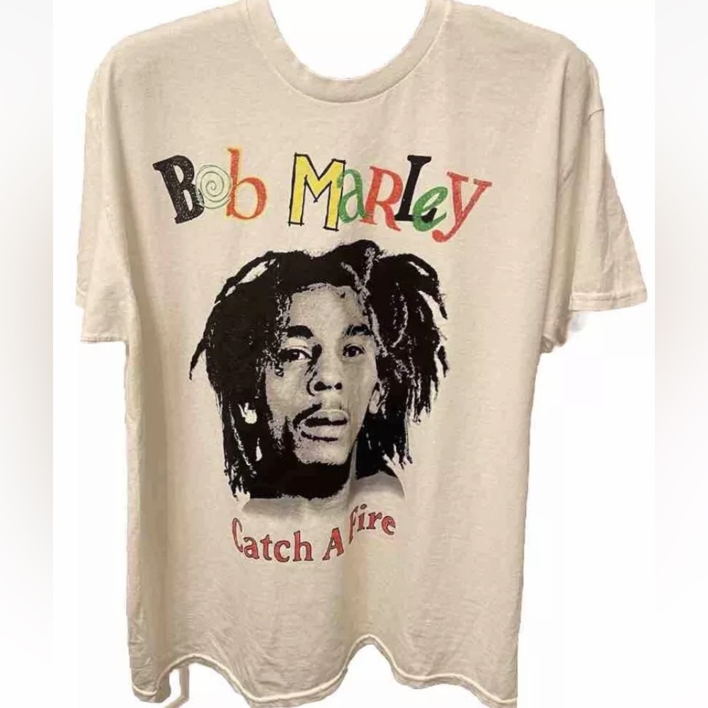 ZION Bob Marley Songs of Freedom T-Shirt Large Tee Catch-a-Fire XL ***SOLD***